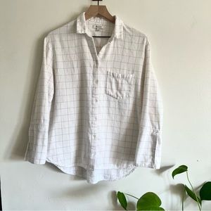 Madewell Oversized Windowpane Flannel